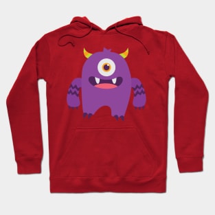 monster purple violet Hoodie